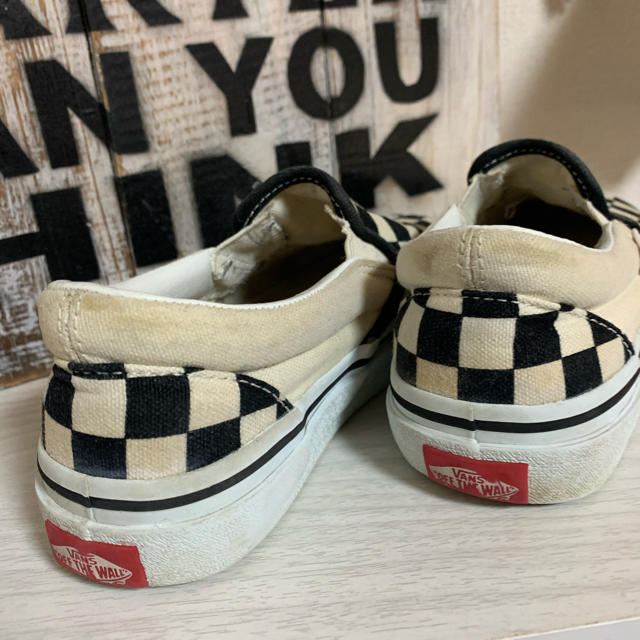 VANS(ヴァンズ)のvans⭐︎チェッカースリッポン キッズ/ベビー/マタニティのキッズ靴/シューズ(15cm~)(スリッポン)の商品写真