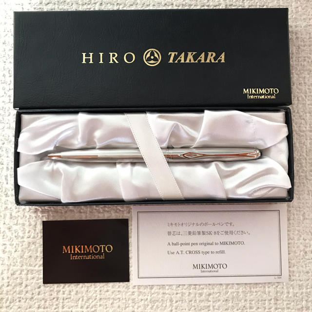 MIKIMOTO(ミキモト)のミキモト　HIRO☆TAKARA コラボのボールペン　ラッピング可 インテリア/住まい/日用品の文房具(ペン/マーカー)の商品写真