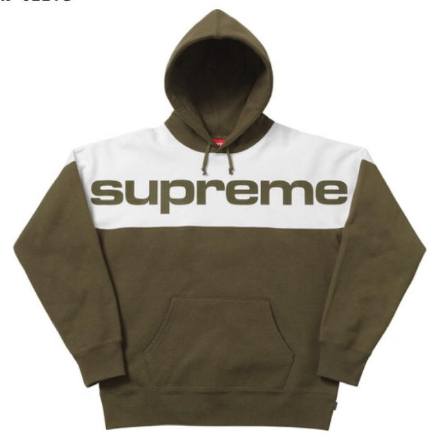 Supreme Blocked Hooded Sweatshirt L