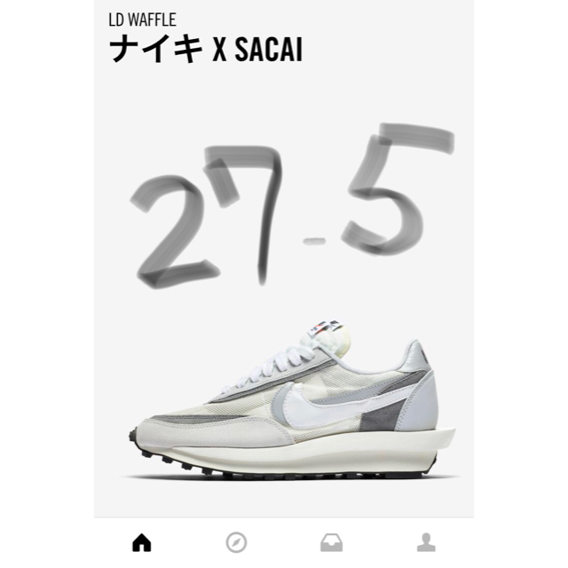 NIKE(ナイキ)の「期間限定大幅値下げ」 ナイキ サカイ LDワッフル NIKE SACAI  メンズの靴/シューズ(スニーカー)の商品写真