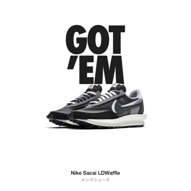 nike sacai LD waffle US10靴/シューズ