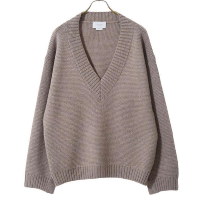 19AW YOKE5G MILANO RIB V-NECK KNIT