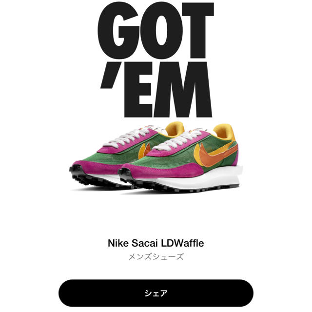 NIKE × SACAI LDワッフル SACAI (LDWAFFLE)