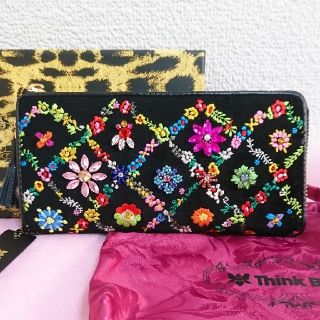 シンクビー(Think Bee!)の❤️いちごみるく様専用     【最新作・新品】オーバーザレインボーＬ型長財布(財布)