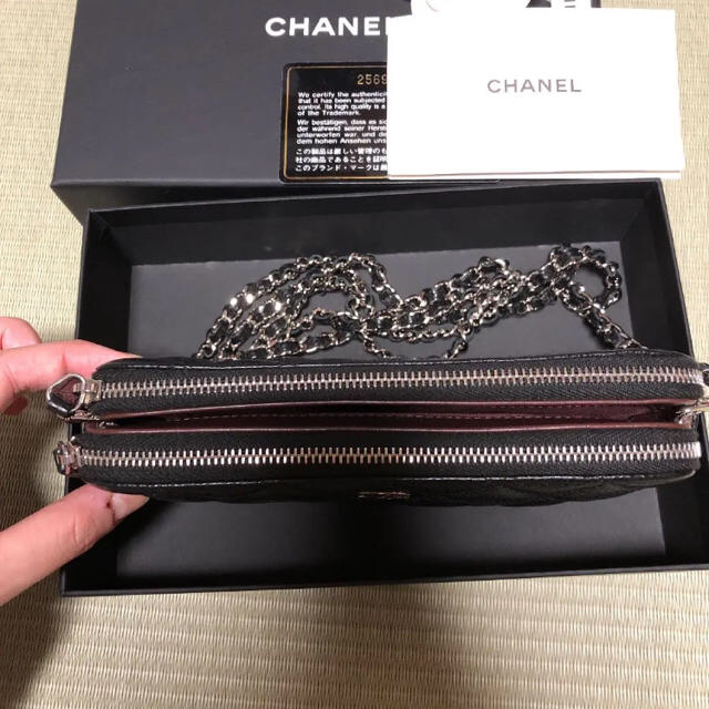 CHANEL(シャネル)の専用　シャネル　チェーンウォレット　キャビアスキン レディースのファッション小物(財布)の商品写真