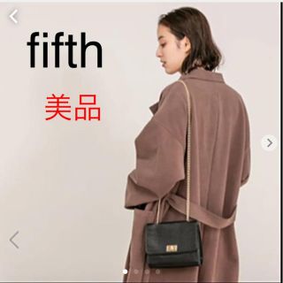 フィフス(fifth)の【美品】fifth 型押しフェイクレザーチェーンバッグ(ショルダーバッグ)