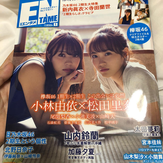 乃木坂46(ノギザカフォーティーシックス)のENTAME (エンタメ) 2020年 01月号 エンタメ/ホビーの雑誌(その他)の商品写真