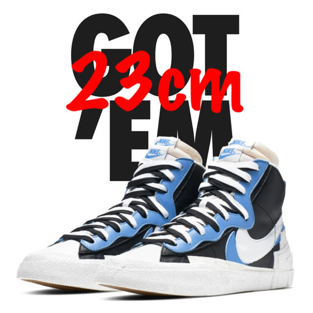 レディースNIKE × SACAI Blazer Mid ブレーザー Blue 23cm