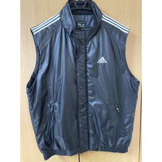 アディダス(adidas)のadidas 中綿ベスト  アディダスゴルフ　ブラック  L size(ベスト)