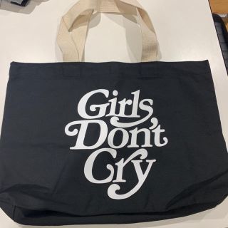 ジーディーシー(GDC)のGirls Don't Cry トート　バッグ 黒　ガールズドントクライ(トートバッグ)