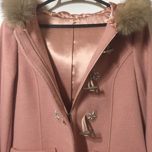 Cynthia Rowley - ビジューショートダッフルコート ピンクの通販 by