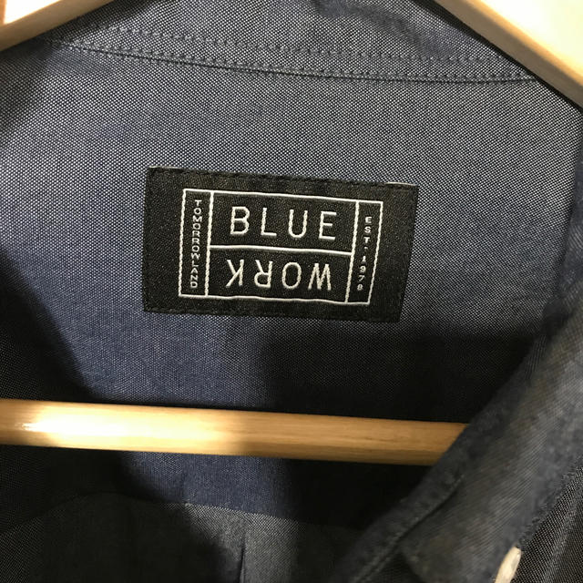 TOMORROWLAND(トゥモローランド)のBLUE WORK シャツ M メンズのトップス(シャツ)の商品写真