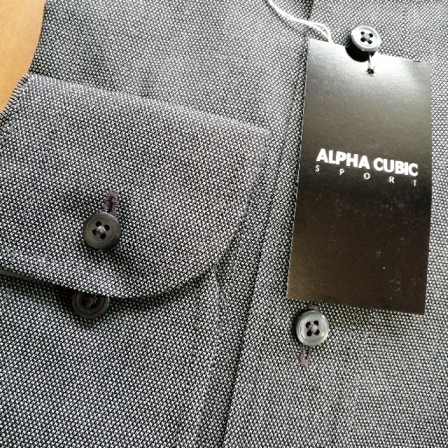 ALPHA CUBIC(アルファキュービック)のALPHA CUBIC　形態安定加工　ボタンダウンシャツ　Lサイズ メンズのトップス(シャツ)の商品写真