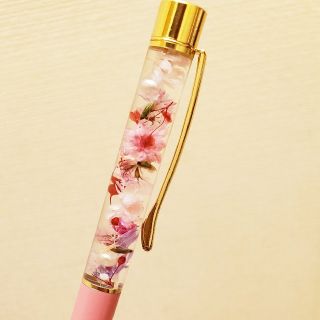 だっぴょん様専用☆ハーバリウム ボールペン ピンク お花たっぷり❁❀✿✾(その他)