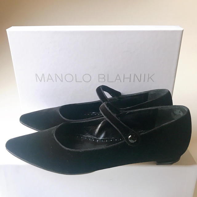 マノロブラニク MANOLO BLAHNIK ミュール エスパドリーユ フラット