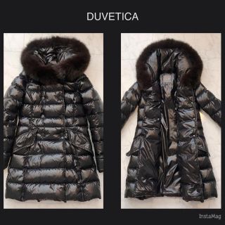 デュベティカ(DUVETICA)の◆DUVETICA ロングダウンコート 黒 efiradue エフィラドゥエ(ダウンコート)