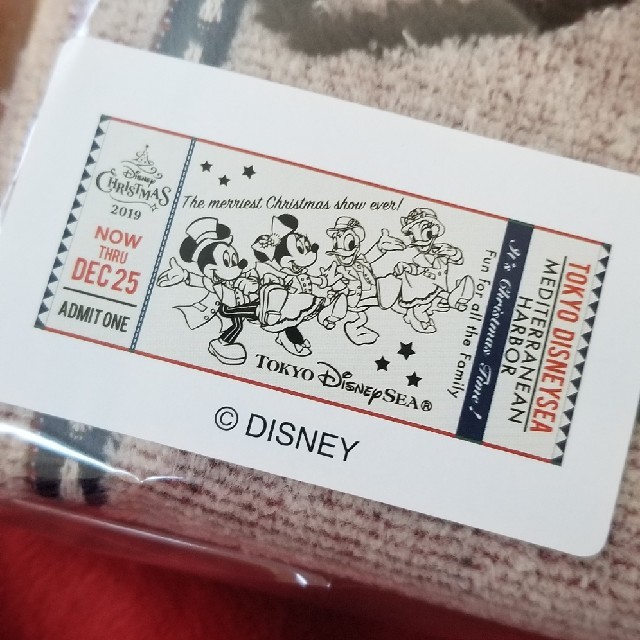 Disney(ディズニー)のイッツクリスマスタイム　フェイスタオル　ディズニー　ミッキー　ミニー　イツクリ エンタメ/ホビーのおもちゃ/ぬいぐるみ(キャラクターグッズ)の商品写真