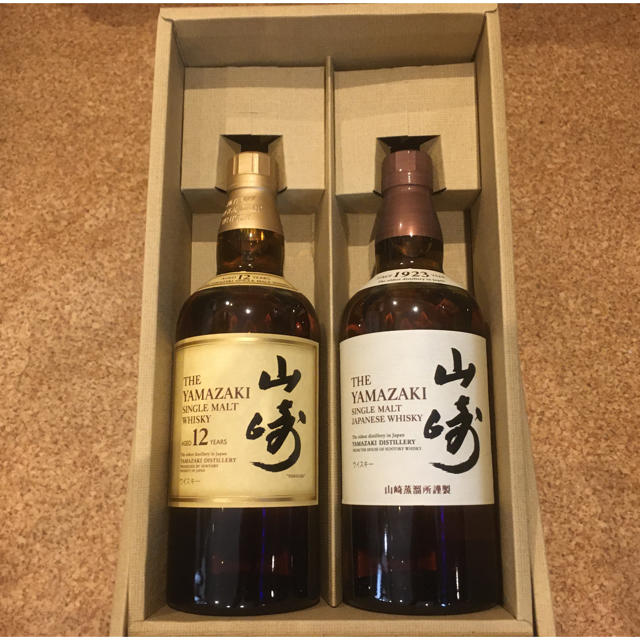 山崎12年700ml1本・山崎シングルモルト700ml1本飲みくらべ