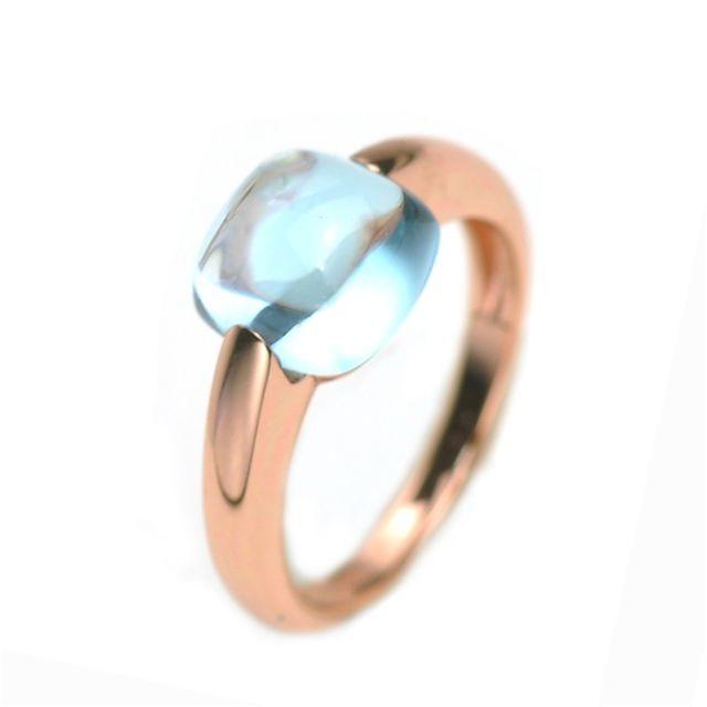 翌日発送◆Pomellato風Blue Topaz Ring11号