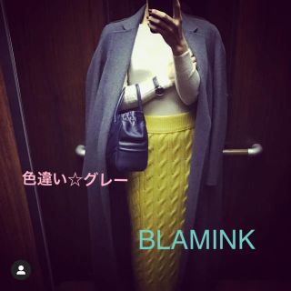 ドゥロワー(Drawer)のBLAMINK ブラミンク ケーブルニット　スカート(ロングスカート)