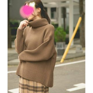 グローバルワーク(GLOBAL WORK)の15日まで❤今期新品✨グローバルワーク 洗えるガータータートルプルオーバー❤️Ｌ(ニット/セーター)