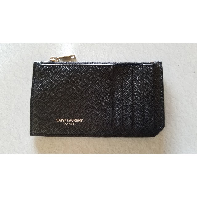 ファッション小物SAINTLAURENT コインケース　黒