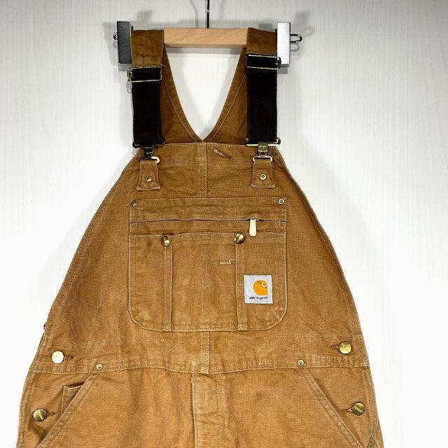 メキシコ製 carhartt オーバーオール 38×30サイズ