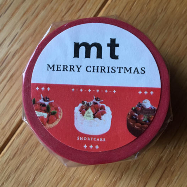 mt(エムティー)のmtクリスマス  マスキングテープ 2018 クリスマスケーキ インテリア/住まい/日用品の文房具(テープ/マスキングテープ)の商品写真