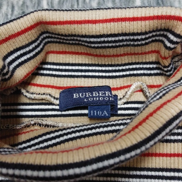 BURBERRY(バーバリー)のバーバリー　リブロングTシャツ　110 キッズ/ベビー/マタニティのキッズ服女の子用(90cm~)(Tシャツ/カットソー)の商品写真