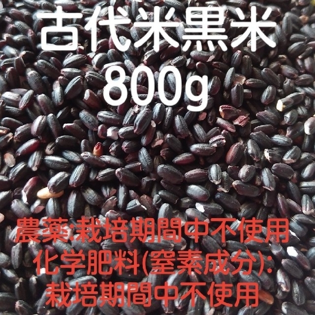 訳あり☆古代米黒米800g 食品/飲料/酒の食品(米/穀物)の商品写真