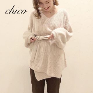 フーズフーチコ(who's who Chico)の最新作❁﻿フーズフーチコ アンゴラカシュクールカーディガン(カーディガン)