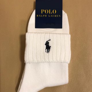 ポロラルフローレン(POLO RALPH LAUREN)の新品　レディース POLO ポロラルフローレン　人気折り返しソックス　日本製(ソックス)