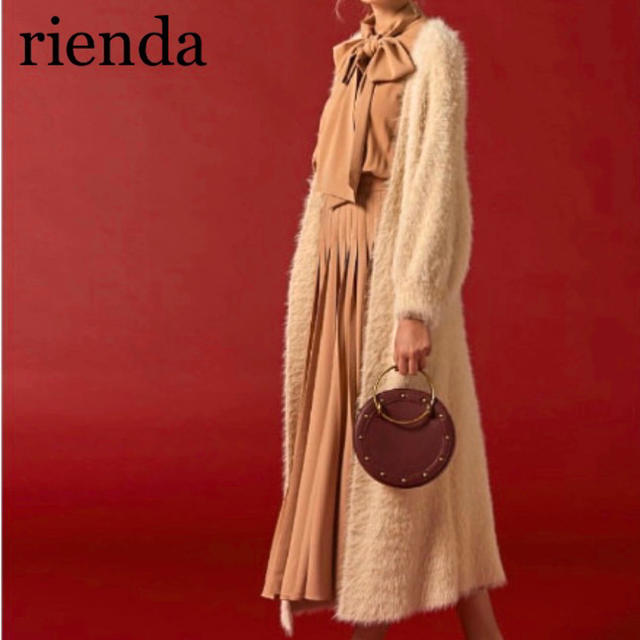 rienda(リエンダ)のrienda エアリー ニット ルーズ ロングカーデ アウター コート レディースのトップス(カーディガン)の商品写真