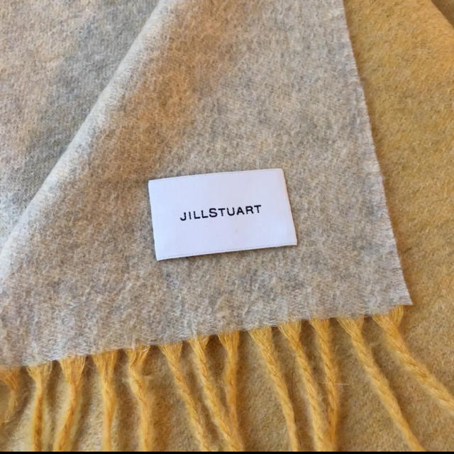 JILLSTUART(ジルスチュアート)の新品⭐️ ジルスチュアート カシミヤ 大判 ストール イエロー系 約60×190 レディースのファッション小物(ストール/パシュミナ)の商品写真