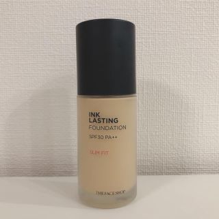 ザフェイスショップ(THE FACE SHOP)のINK LASTING ファンデーション (残量9割)(ファンデーション)