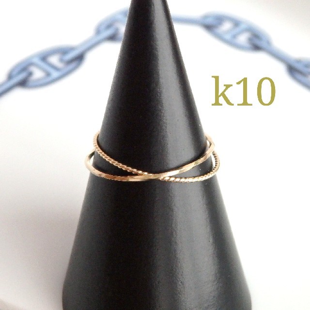 k10 2連リング レディースのアクセサリー(リング(指輪))の商品写真