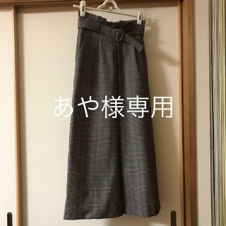 アプワイザーリッシェ(Apuweiser-riche)のA puweiser-riche ベルト付きワイドパンツ(カジュアルパンツ)