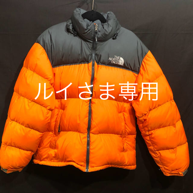 メンズノースフェイス   オレンジ　オールドヌプシ　US L 日本XL クリーニング済