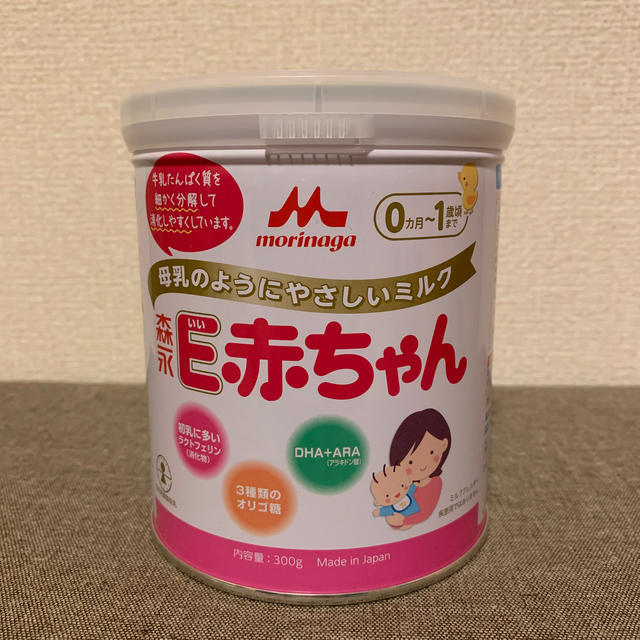 森永乳業(モリナガニュウギョウ)の森永　E赤ちゃん　粉ミルク　小缶300g  新品未開封 キッズ/ベビー/マタニティの授乳/お食事用品(その他)の商品写真