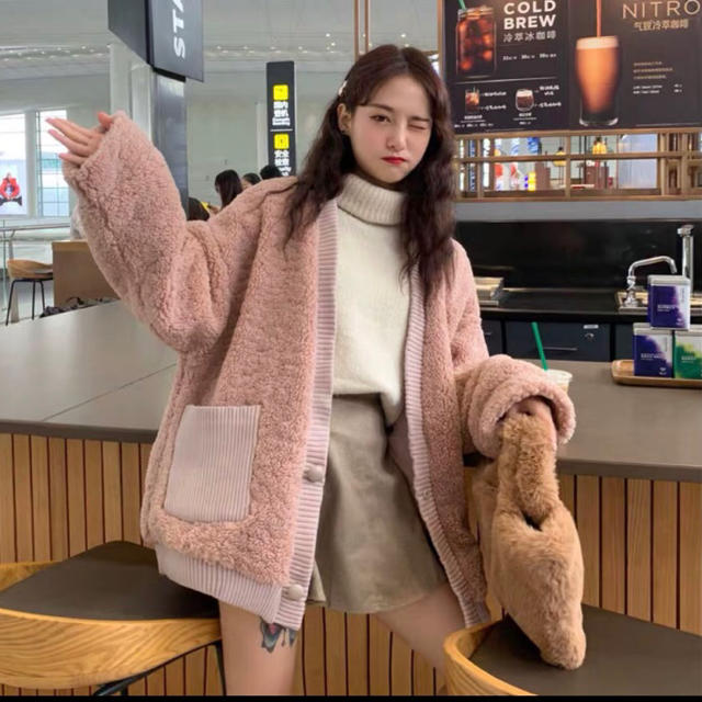 12月8日までお値下げ!☆寒い冬に☆ ボアブルゾン アウター 韓国