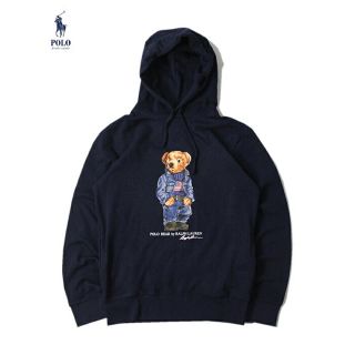 ポロラルフローレン(POLO RALPH LAUREN)のUS限定スペシャルエディション！星条旗/ポロベア/パーカー【L】ラルフ/ポロ(パーカー)