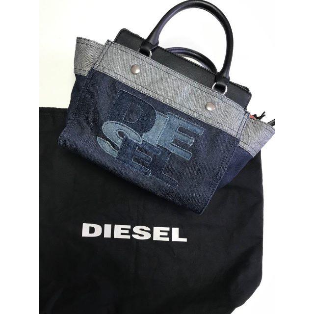 DIESEL(ディーゼル)の《DIESEL》ディーゼル ×デニムロゴパッチバッグ f196 レディースのバッグ(ハンドバッグ)の商品写真