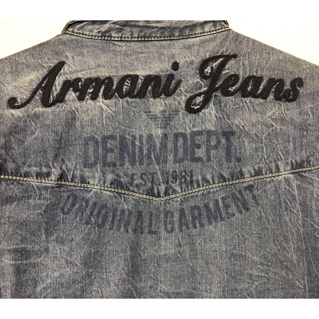 ARMANI JEANS(アルマーニジーンズ)のアルマーニ　　大きいサイズデニムシャツ メンズのトップス(シャツ)の商品写真