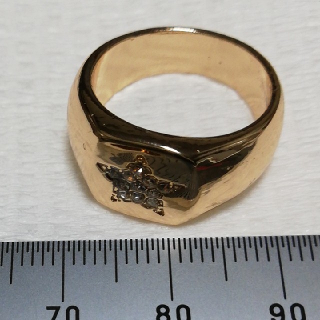 リング 13号 星 金色 ラインストーン 3
