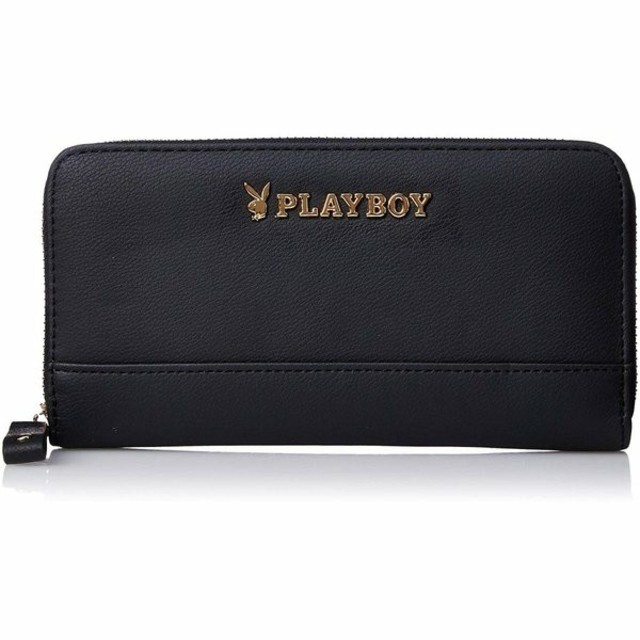 PLAYBOY(プレイボーイ)のPLAYBOY プレイボーイ　長財布　ブラック　黒　タグ付き新品 メンズのファッション小物(長財布)の商品写真