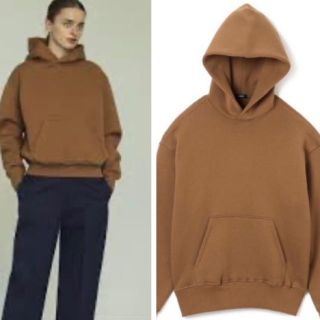 アングローバルショップ(ANGLOBAL SHOP)のYLEVE イレーヴ  FINE COTTON FLEECE HOODIE(カットソー(半袖/袖なし))