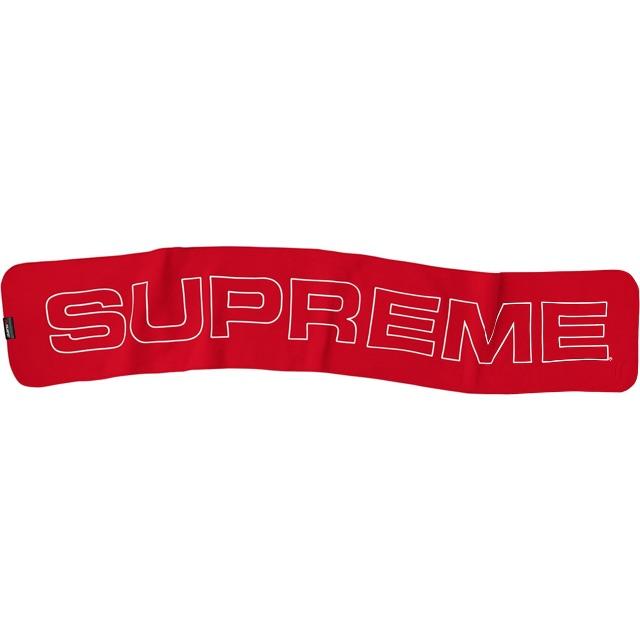 Supreme(シュプリーム)のSupreme Polartec Logo Scarf Red メンズのファッション小物(マフラー)の商品写真