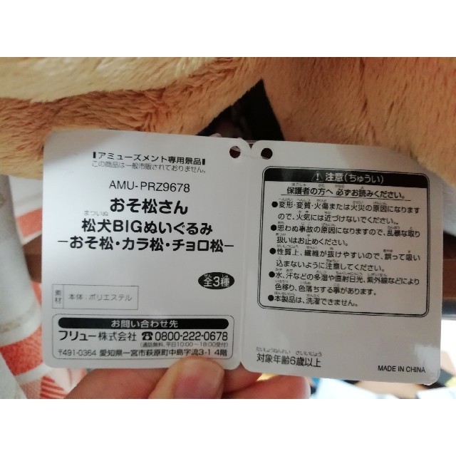 松犬 ぬいぐるみ ビッグサイズ エンタメ/ホビーのおもちゃ/ぬいぐるみ(キャラクターグッズ)の商品写真