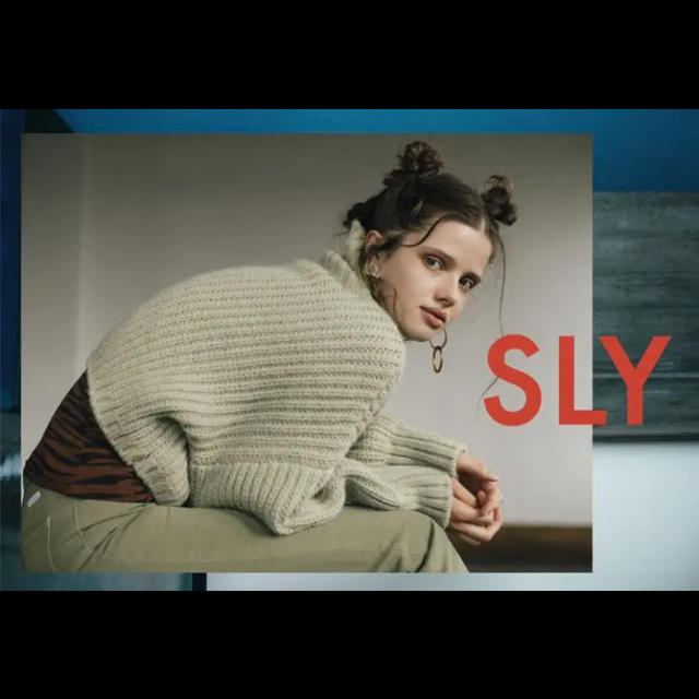 SLY(スライ)のSLY TURTLE CROPPED RIB TOPS 今期 完売品 ニット レディースのトップス(ニット/セーター)の商品写真