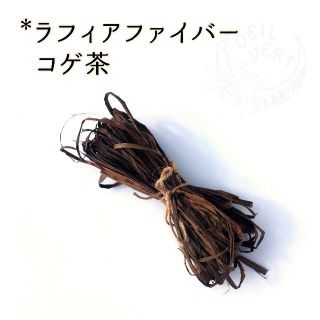 ラフィアファイバー　コゲ茶　10g(ドライフラワー)